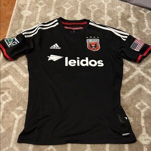 Adidas D.C United Black and Red Soccer Jersey